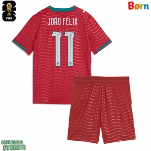 Portugal Joao Felix #11 Replika Babytøj Hjemmebanesæt Børn VM 2026 Kortærmet (+ Korte bukser)